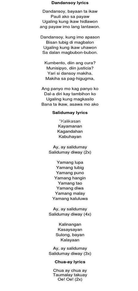 Dandan Soy Song Copy Kailangan Kasi Ng Kapatid Ko Pls Brainly Ph