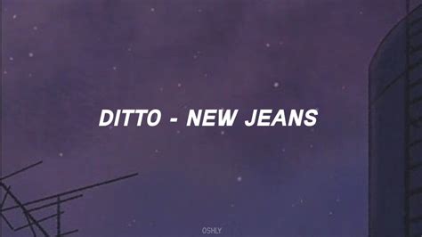 New Jeans Ditto Easy Lyrics YouTube