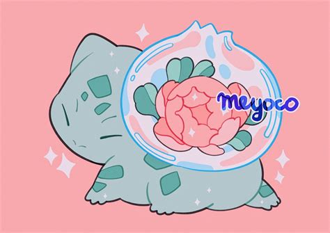 Safebooru Artist Name Bulbasaur Closed Eyes Flower From Behind Gen 1