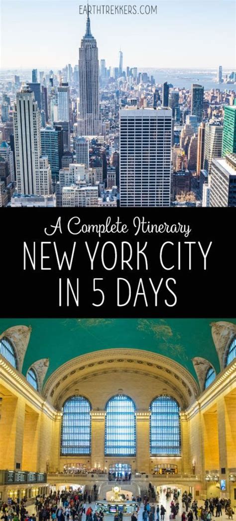 5 Days In New York The Ultimate New York City Itinerary Earth Trekkers