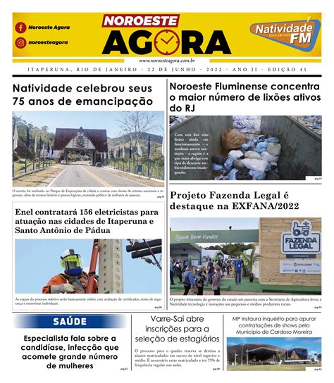 Confira A Edi O Do Jornal Noroeste Agora Natividade Fm On Line