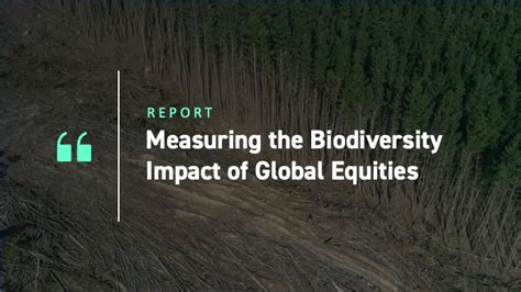 Measuring The Biodiversity Impact Of Global Equities