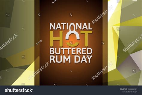 National Hot Buttered Rum Daygeometric Design Stock Vector Royalty Free Shutterstock