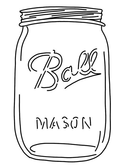 Hand Drawn Mason Jar Svg File Drawn Clipart Cutting File Cut File Etsy