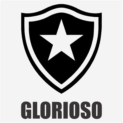 Adesivo Escudo Botafogo Glorioso Futebol 16cm A365 D NQ NP 250125