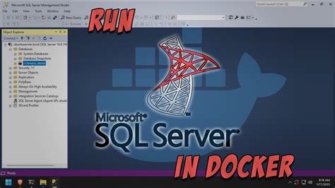 Run Microsoft Sql Server Containerized In Docker Youtube