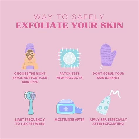 How To Safely Exfoliate Your Skin Infographic