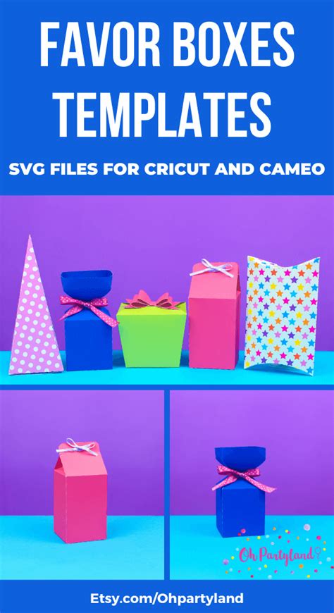 Favor Boxes Templates Svg Files For Cricut Cricut Boxes Favorboxes