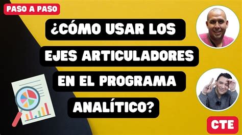 EN VIVO CÓMO USAR LOS EJES ARTICULADORES EN EL PROGRAMA ANALÍTICO