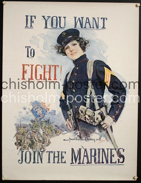 If You Want To Fight Join The Marines Original Vintage Poster