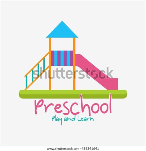 Playgroup Preschool Kindergarten Logo Template Vector Vector De Stock