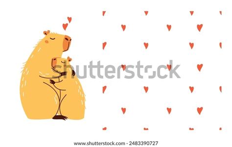 1510 Capybara Pattern 库存矢量图和艺术矢量图 Shutterstock