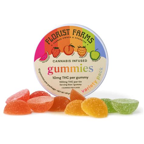 Florist Farms Variety Pack Gummies 10mg 10pk Sacred Bloom Cannabis