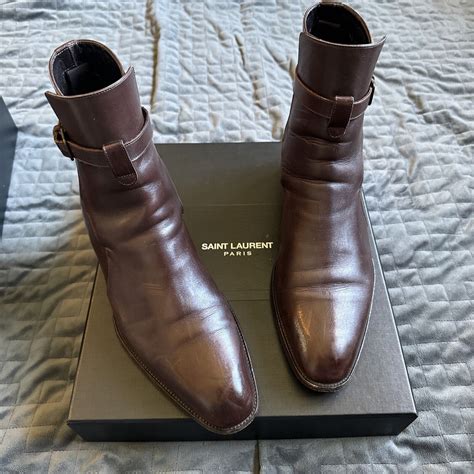 Saint Laurent Men S Leather Wyatt Jodhpur Boot Eur Gem