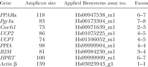 TaqMan probes used in qPCR analysis of muscle biopsies | Download Table