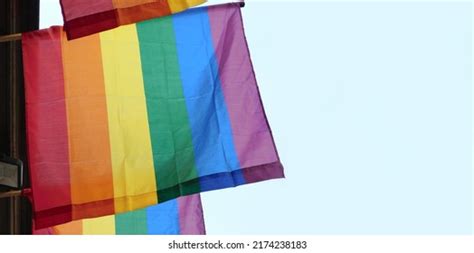Rainbow Flag Gay Pride Lgbtq Symbol Stock Photo 2174238183 Shutterstock