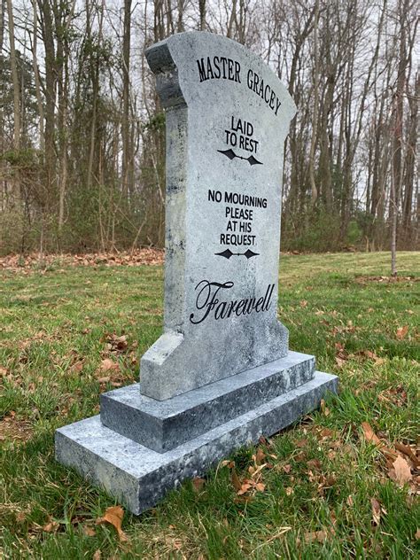 Farewell Master Gracey Tombstone Cemetery Haunts