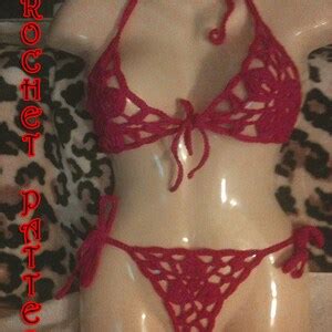 Woman Crochet Bikini Set Pattern Only With Written Instruction And Diagrams In Pdf Files Etsy