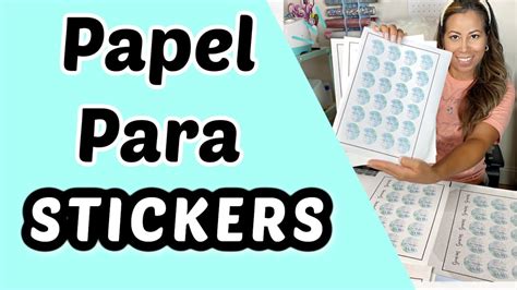 Tipos De Papel Sticker Para Usar Desde Casa YouTube