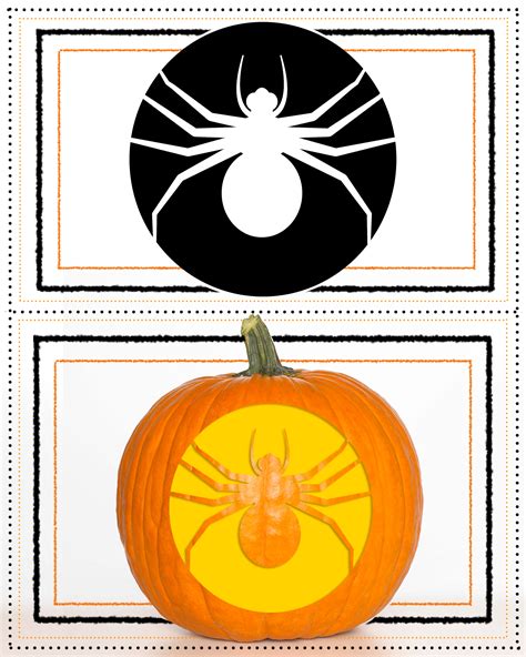 Spider Pumpkin Template