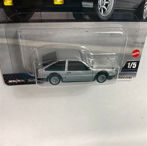 Hot Wheels 1 64 Fast And Furious Mix E Toyota Ae86 Sprinter Trueno Silve Flipn Diecast