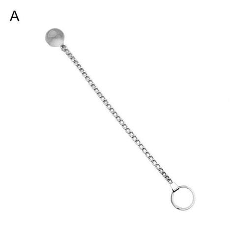 PLUG A Bouchon Anal en verre Transparent facile à utiliser avec chaîne