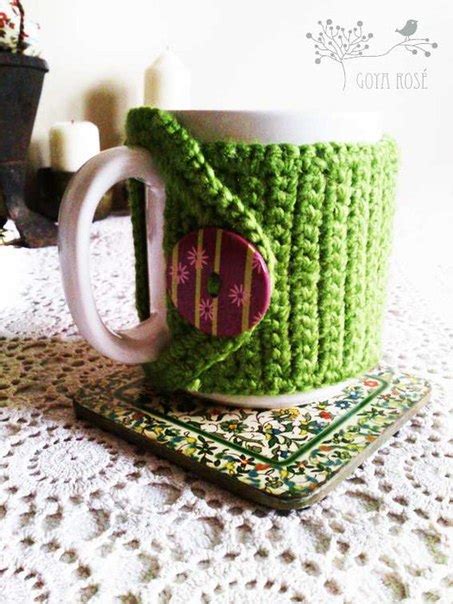 Fundas A Crochet Para Tazas De Cafe Y Te 3