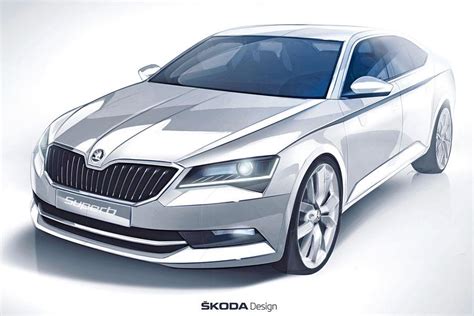 Official 2015 Skoda Superb sketch reveals new-look design ...