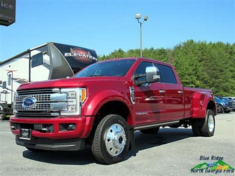 Ruby Red Ford F Super Duty Platinum Crew Cab X