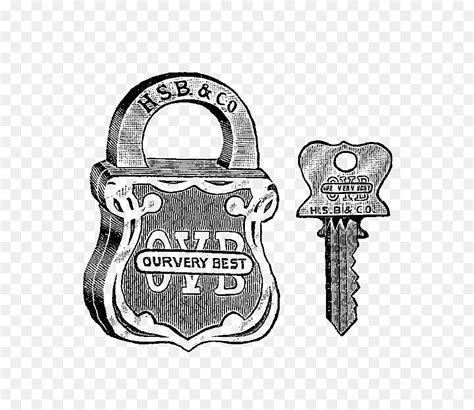 Old Fashioned Lock And Key Sketch Sketch Coloring Page