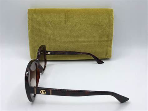 Gucci Gg0762s Womens Havana Frame Brown Lens Square Sunglasses 56mm