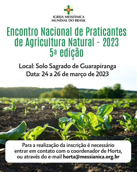 Encontro Nacional De Praticantes De Agricultura Natural Em S O