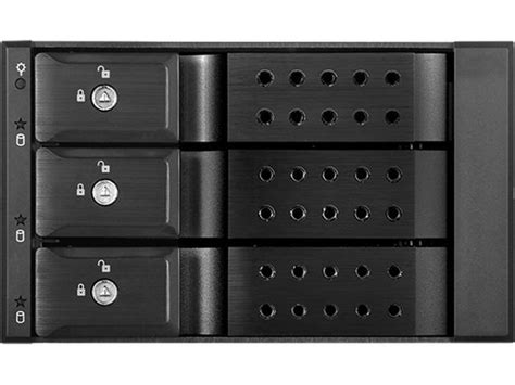 IStarUSA BPN DE230HD BLACK Trayless 2 X 5 25 To 3 X 3 5 12Gb S HDD Hot Swap Rack Newegg