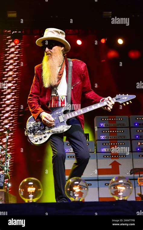 Billy Gibbons Of Zz Top Performing On Stage At The Stagecoach Festival