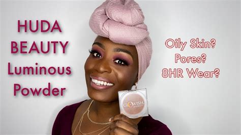 Huda Beauty Glowish Luminous Pressed Powder Review 12 Rich 10 Deep