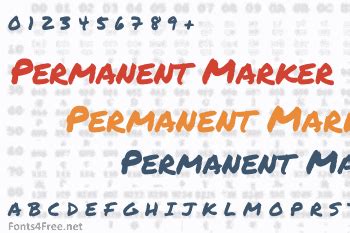 Permanent Marker Font Download - Fonts4Free