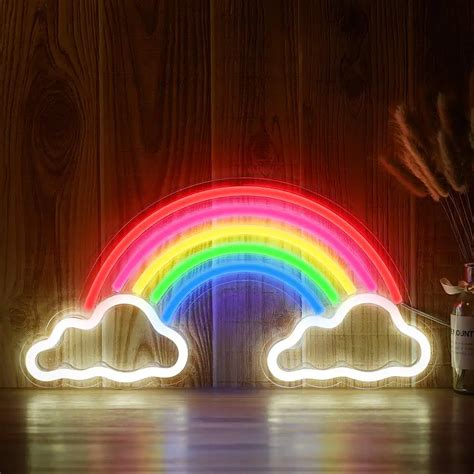 Decorative Led Rainbow Shaped Neon Sign Light Wall Decor Art Neon Sign