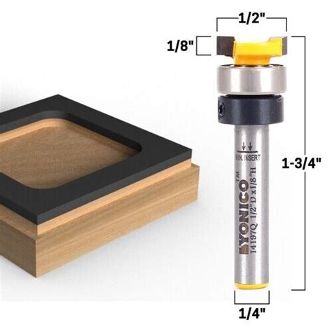 Diameter Flush Trim Template Router Bit Shank Yonico