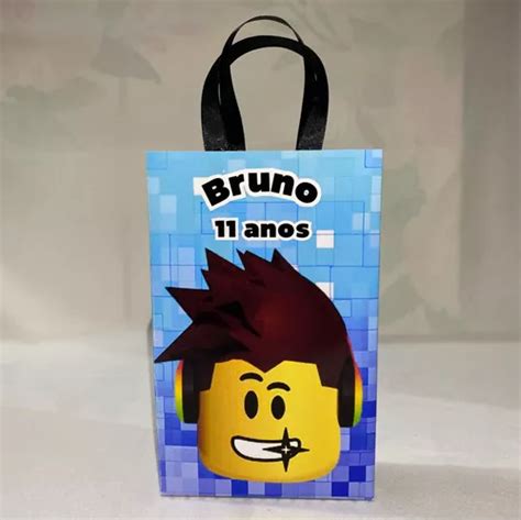 Lembrancinha Sacolinha Personalizada Roblox Parcelamento Sem Juros