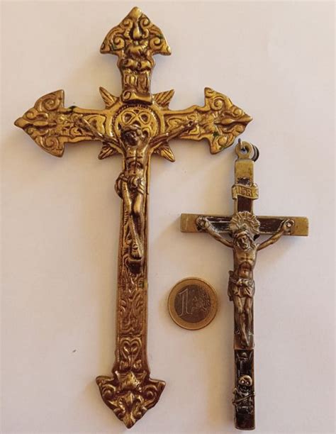 Ex Crocifissi Cristo Sulla Croce Bronzo Dorato Catawiki