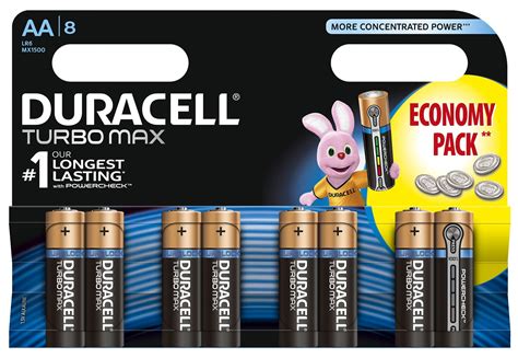 DURACELL Turbo Max (8 szt.) Baterie AA LR6 - niskie ceny i opinie w ...