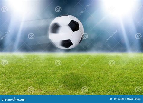 Flying Soccer Ball Stock Image | CartoonDealer.com #119136355