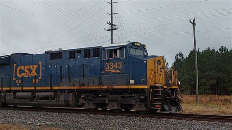 Csx M Headed Westbound In Monroe Nc With Csxt In The Lead