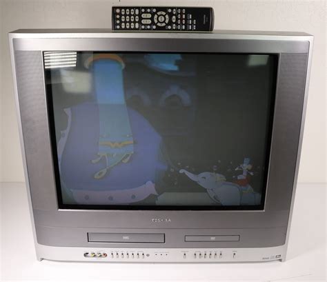 Toshiba Mw24f11 Tube Television Tv Dvd Vcr Combo System Vintage Gaming