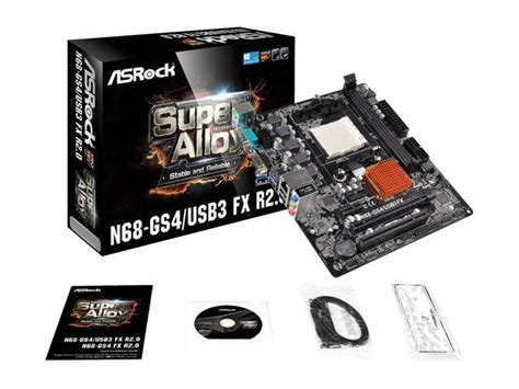 ASRock N68-GS4/USB3 FX R2.0 AM3+/AM3 Micro ATX AMD Motherboard - Newegg.ca