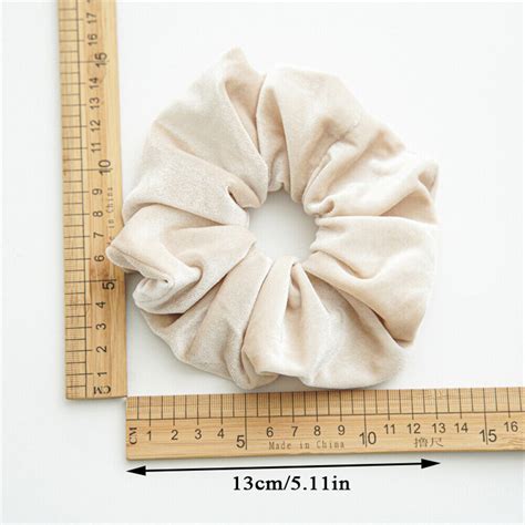 Solid Color Velvet Scrunchies Elastic Hair Ropes Scrunchy Ponytail