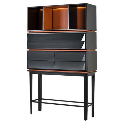 Cais Sideboard Ziricote Wood Veneer Leather Details For Sale At 1stdibs