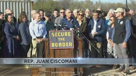 Arizona Congressman Juan Ciscomani Joins Speaker Of House In Texas To