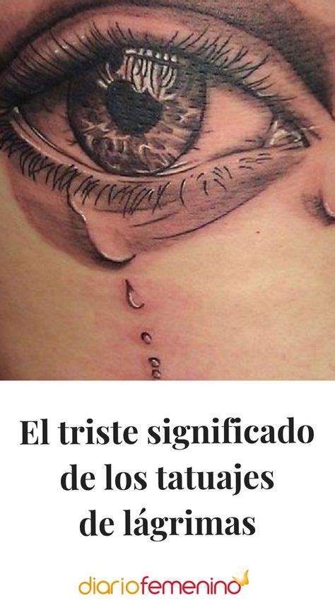 El triste significado de los tatuajes de lágrimas Tatuaje de lágrima