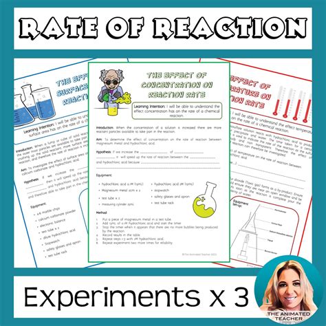 Rate Of Chemical Reaction Experiments Worksheets Library